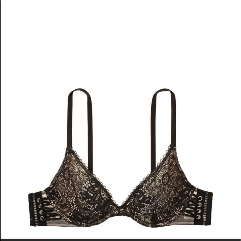 Victoria’s Secret wicked unlined black plunge bra - Picture 4 of 8